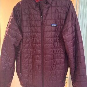 Patagonia Maroon Quilted Jacket